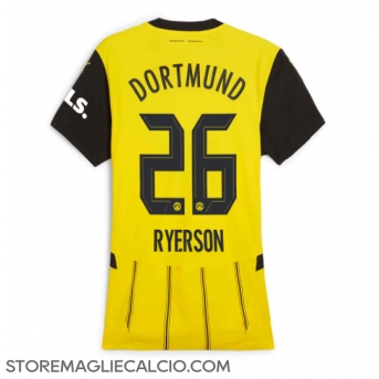 Borussia Dortmund Julian Ryerson #26 Maglia Gara Casa Repliche 2024-25 Donna